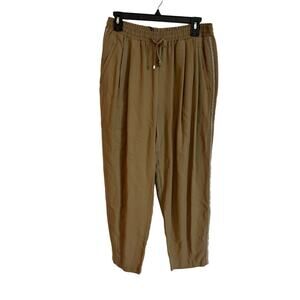 🔥SALE Zara Tan Ankle Cropped Barrel Pants